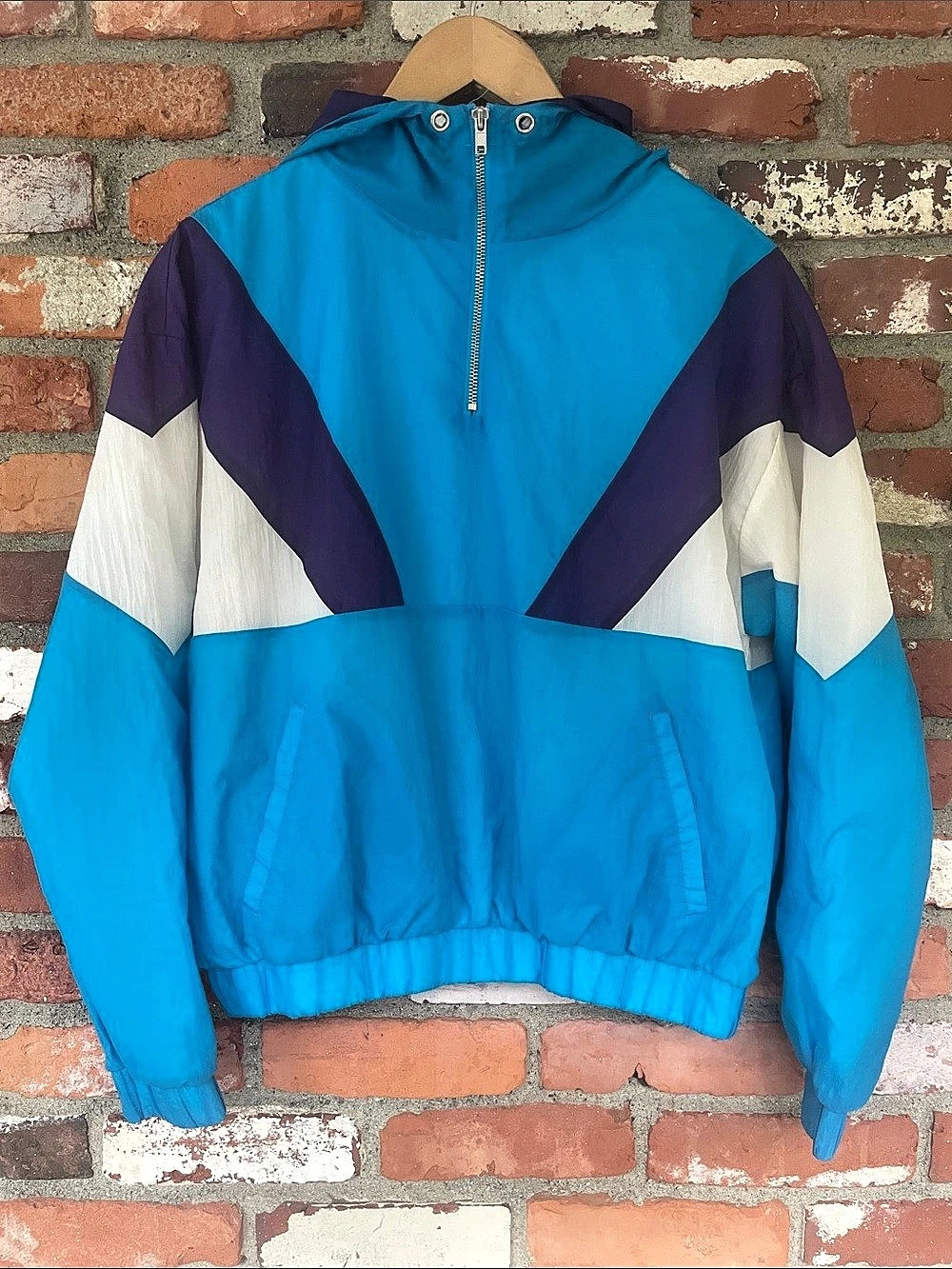 Forever 21 Color Block Anorak pullover windbreaker Y2K